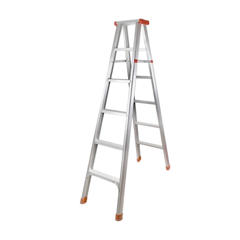 Πτυσσόμενη σκάλα-σκαμπό αλουμινίου - 241-5 - 711223