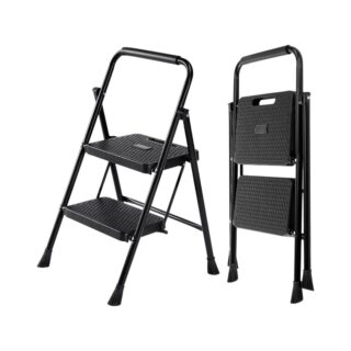 Πτυσσόμενη σκάλα-σκαμπό σιδερένια - 109-2 - 617464