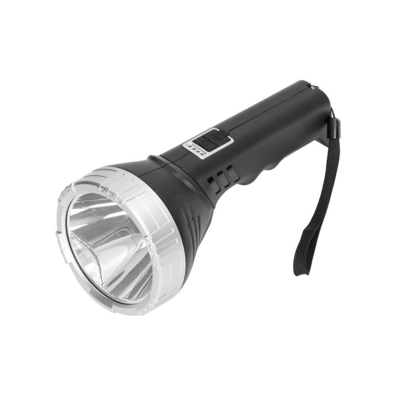 Επαναφορτιζόμενος φακός LED - 88069 - 182752 - Black/Silver