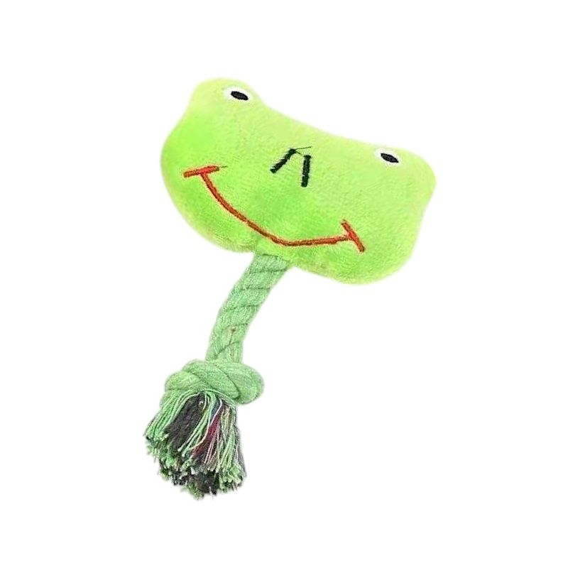 Λούτρινο παιχνίδι σκύλου ζωάκι με σχοινί - 18x6cm - 12pcs - 550845