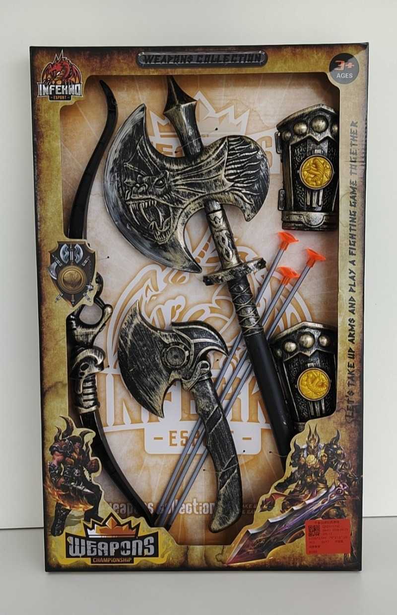 Σετ αρχαίου πολεμιστή με πανοπλία και αξεσουάρ - 205-13 - 917278 - Image 2