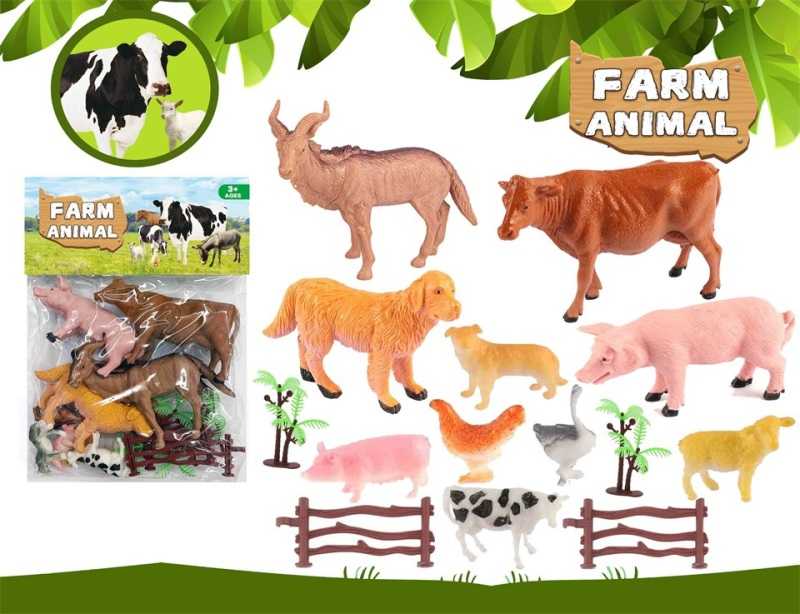 Σετ φιγούρες ζώων φάρμας - 14pcs - 026-41E - 917522 - Image 2