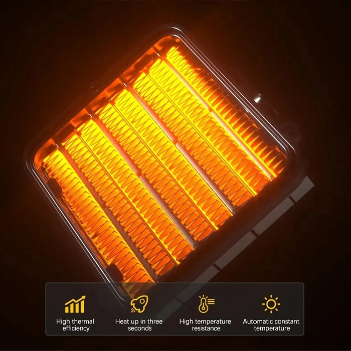 Ηλεκτρικό αερόθερμο πρίζας με τηλεχειριστήριο - 532156 - Black - Image 3