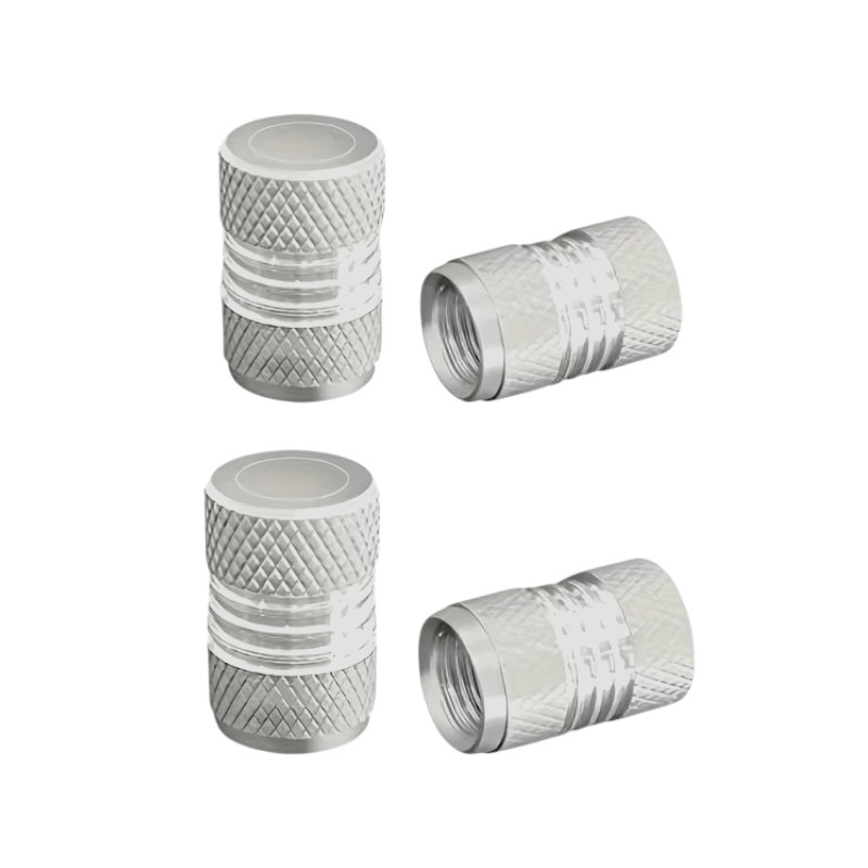 Καπάκι βαλβίδας ελαστικών αυτοκινήτου - R-Z17109-4U - 140526 - Silver