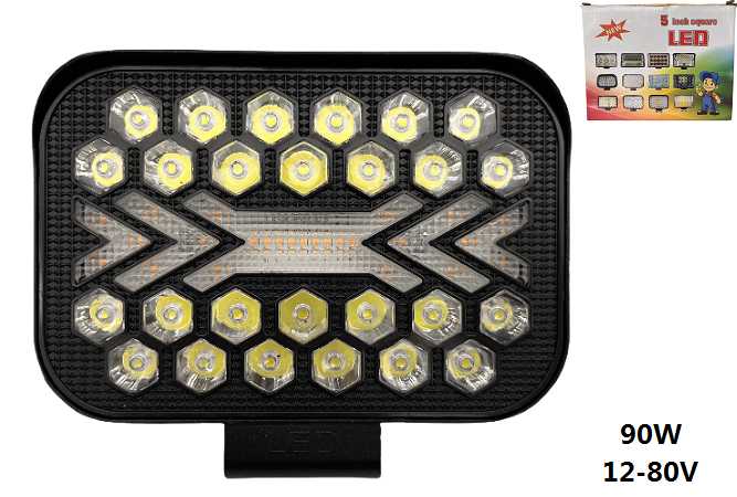 Προβολέας οχημάτων LED - 90W - 12/24V - 1102435/5 - 110862 - Image 2