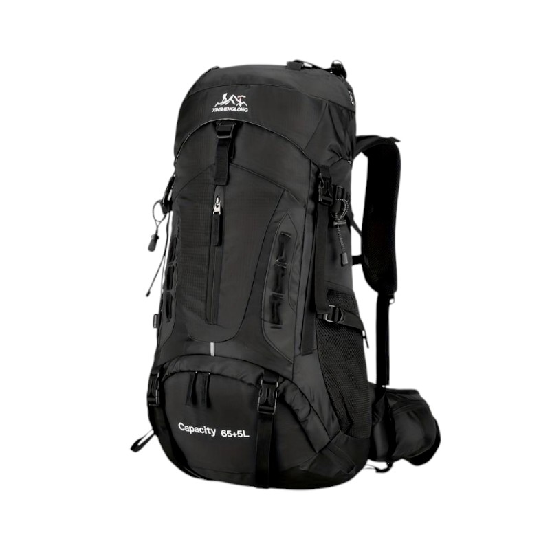 Σακίδιο πλάτης ορειβατικό - H2207 - 65L+5L - 251586 - Black