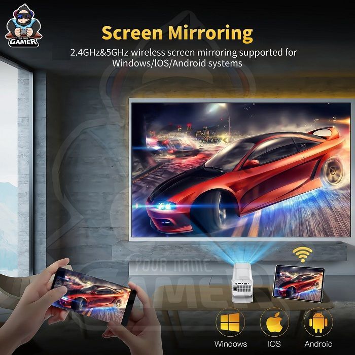 Κονσόλα παιχνιδιών & multimedia με προτζέκτορα και 2 χειριστήρια - HCS-350 MAX - 812921 - Image 4