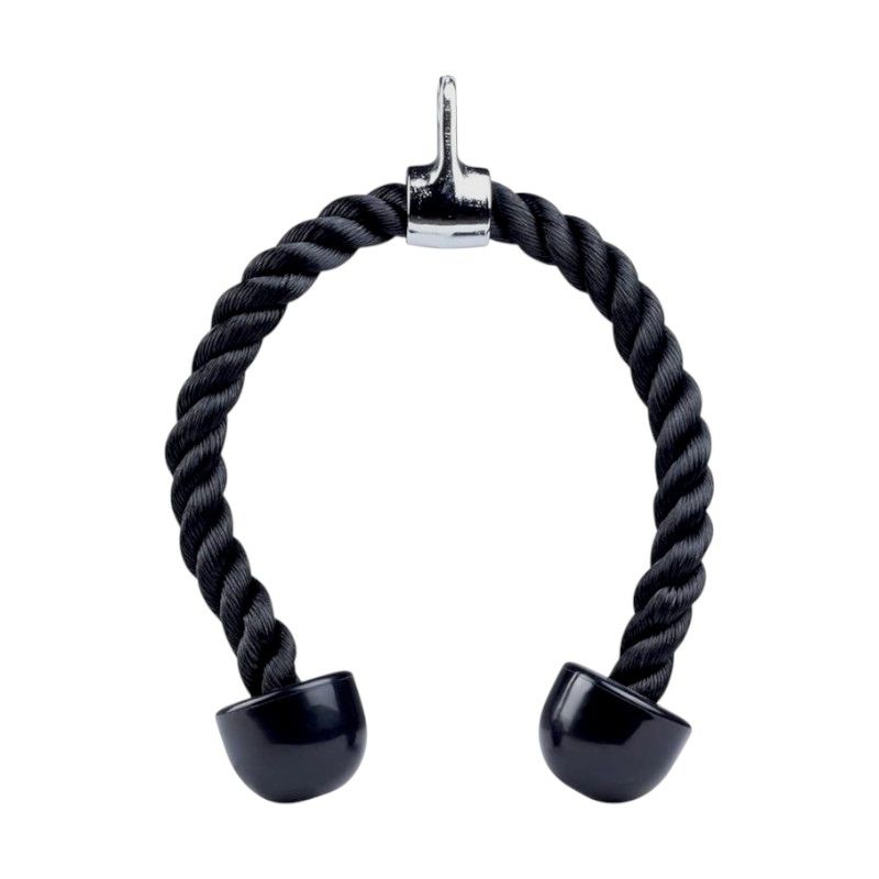 Σχοινί τροχαλίας διπλής λαβής για εκγύμναση τρικεφάλων - 70cm - 80234 - 150516