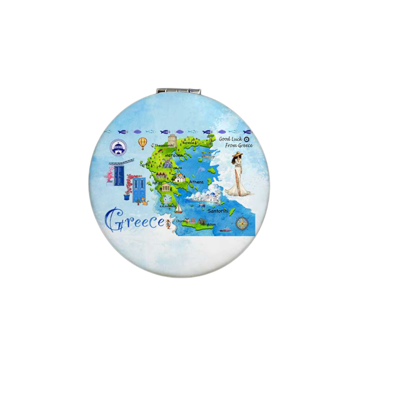 Σετ 12Χ - Kαθρέπτης τσέπης Souvenir - Greece - 7*7*3cm - 871839