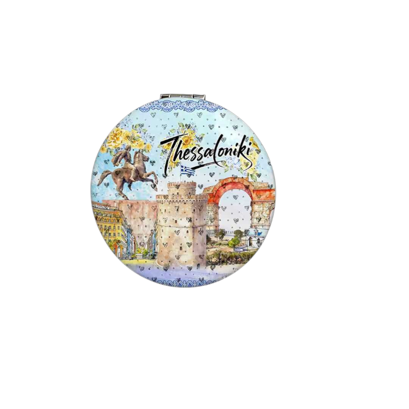 Σετ 12Χ - Kαθρέπτης τσέπης Souvenir - Thessaloniki - 7*7*3cm - 871847