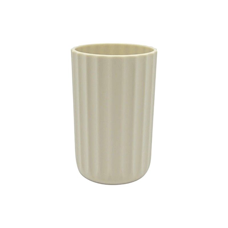 Θήκες οδοντόβουρτσας πλαστικές σε σετ 5Χ - Beige - 21561