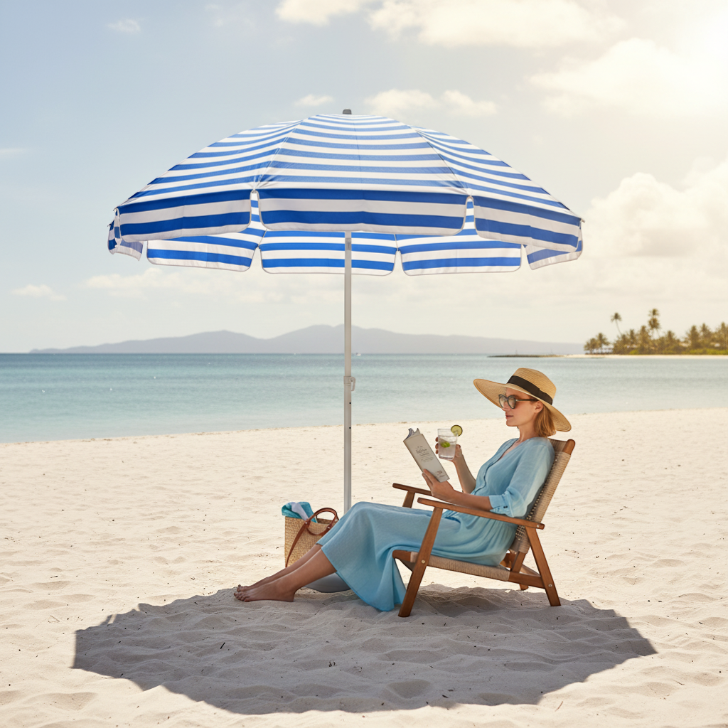 Ομπρέλα θαλάσσης & camping - 85cm - 181772 - Blue - Image 2