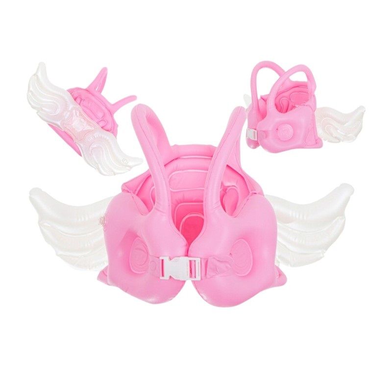 Παιδικό φουσκωτό σωσίβιο γιλέκο - SL-B070 - 40cm - 151509 - Pink