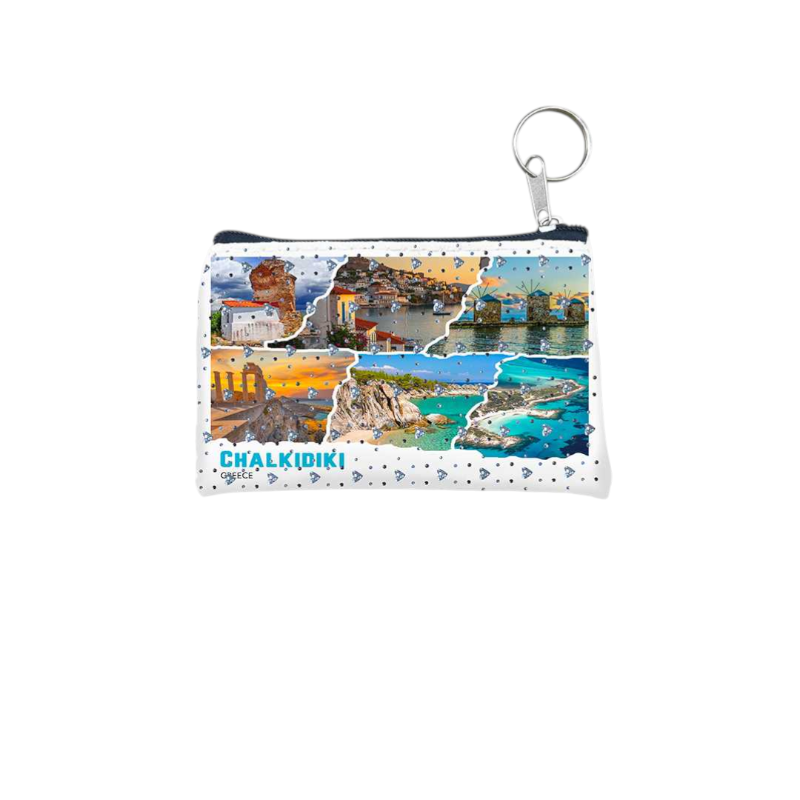 Πορτοφόλι Souvenir μπρελόκ - Σετ 10pcs - PVC - Chalkidiki - 11*7cm - 871721