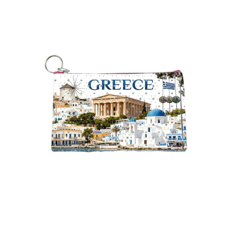 Πορτοφόλι Souvenir μπρελόκ - Σετ 10pcs - PVC - Greece - 16*10cm - 871718
