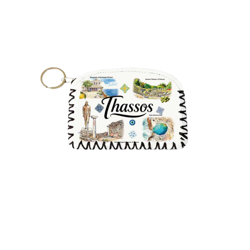 Πορτοφόλι Souvenir μπρελόκ - Σετ 10pcs - PVC - Thassos - 14*9cm - 871752