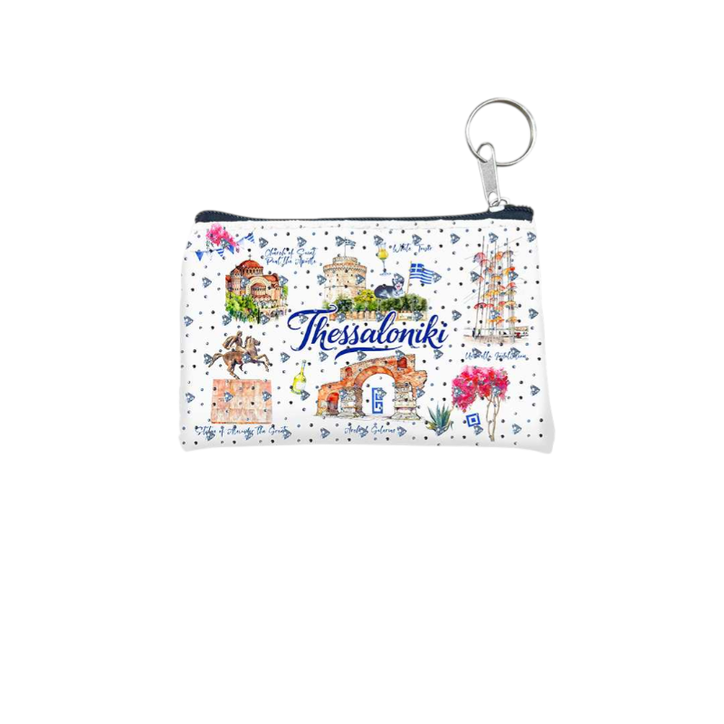 Πορτοφόλι Souvenir μπρελόκ - Σετ 10pcs - PVC - Thessaloniki - 11*7cm - 871724