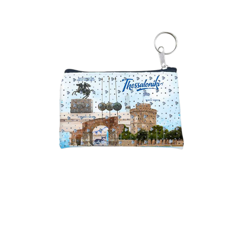 Πορτοφόλι Souvenir μπρελόκ - Σετ 10pcs - PVC - Thessaloniki - 11*7cm - 871726