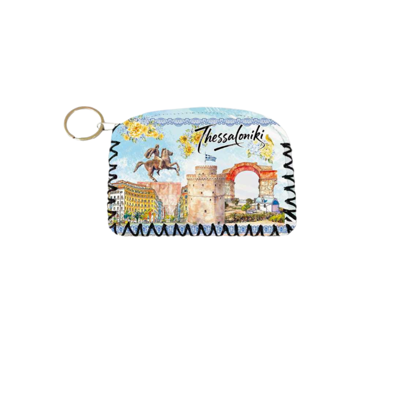 Πορτοφόλι Souvenir μπρελόκ - Σετ 10pcs - PVC - Thessaloniki - 14*9cm - 871747