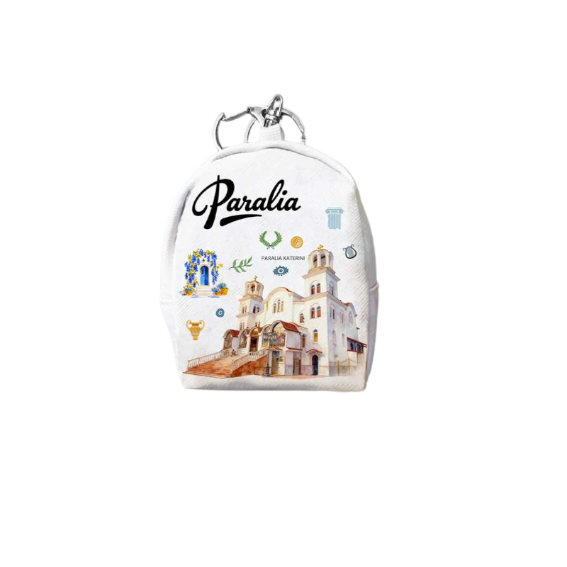 Σετ 12Χ -   Πορτοφόλι Souvenir μπρελόκ mini - PVC - Paralia - 7*9*4.5cm - 871790