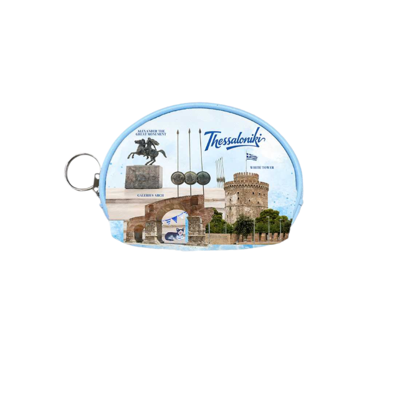 Σετ 12Χ - Πορτοφόλι Souvenir μπρελόκ mini - PVC - Thessaloniki - 10*8*3cm - 871766