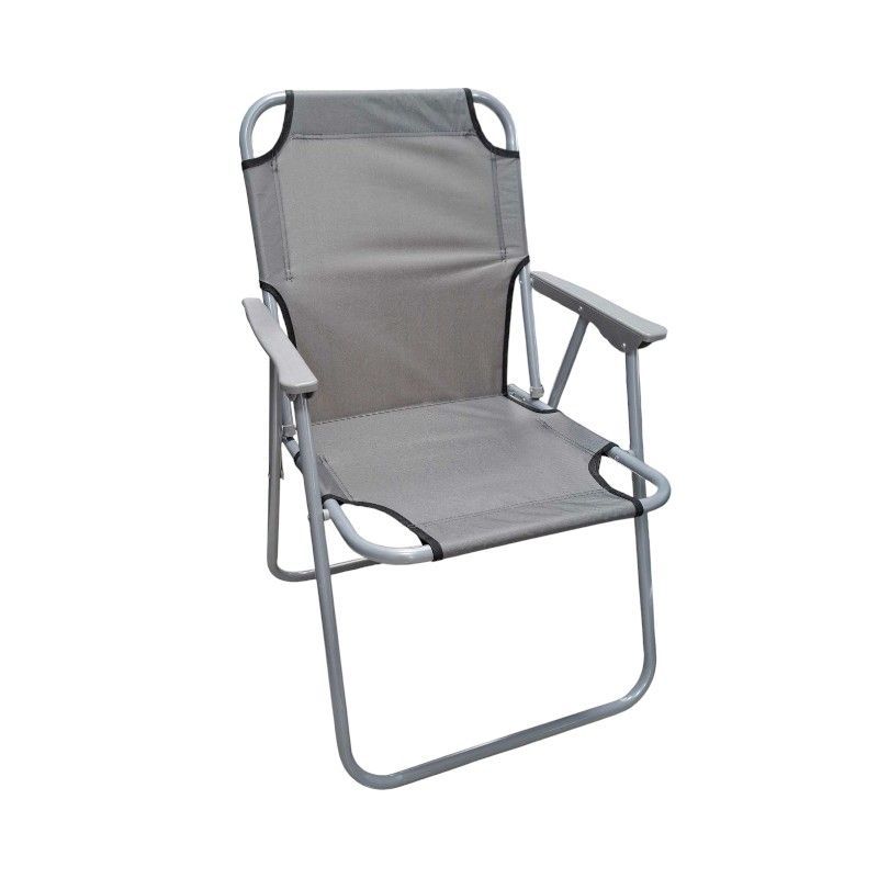 Πτυσσόμενη καρέκλα camping - 1601 - 100052 - Grey