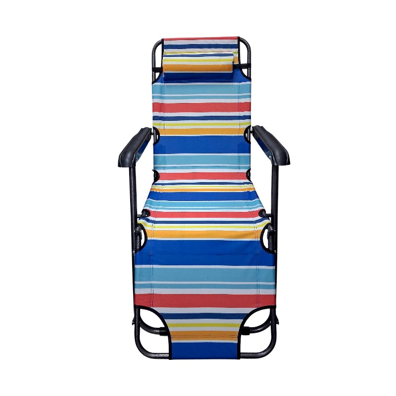 Πτυσσόμενη καρέκλα-ξαπλώστρα παραλίας - 1236E - 241798 - Blue/Yellow