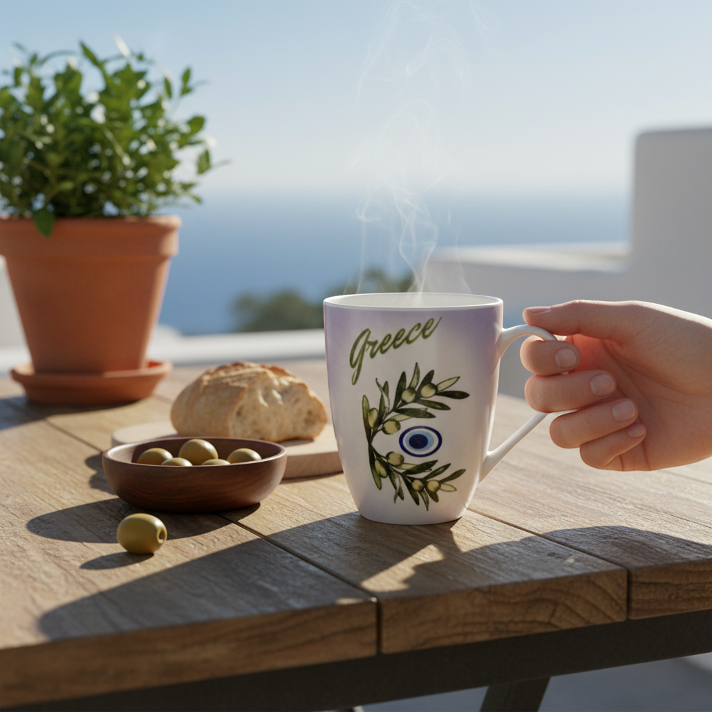 Σετ κεραμική κούπα Souvenir - 12pcs - Greece - 221196 - Image 2