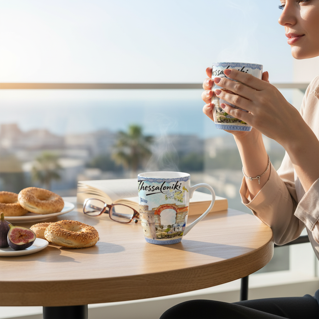 Σετ κεραμική κούπα Souvenir - 12pcs - Thessaloniki - 224134 - Image 2