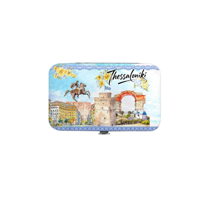 Σετ 12Χ - Κασετίνα περιποιήσης νυχιών σε θήκη Souvenir - Thessaloniki - 871867
