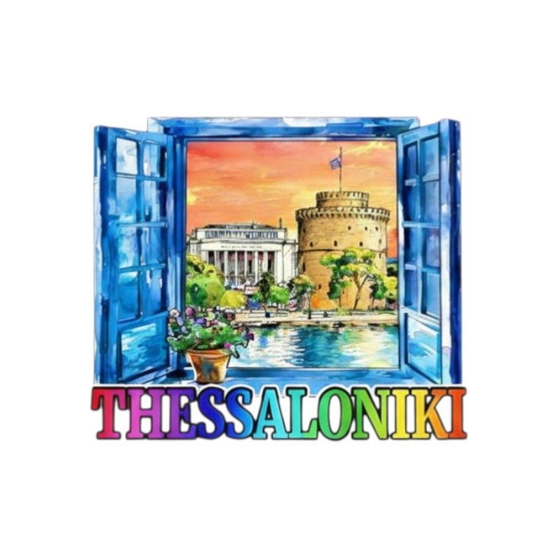 Τουριστικό μαγνητάκι Souvenir - Σετ 12pcs - Thessaloniki - 678559