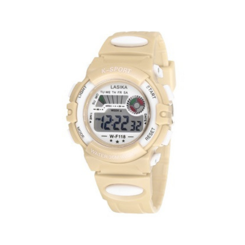 Παιδικό ψηφιακό ρολόι χειρός - WF118 - Lasika - 115145 - Beige