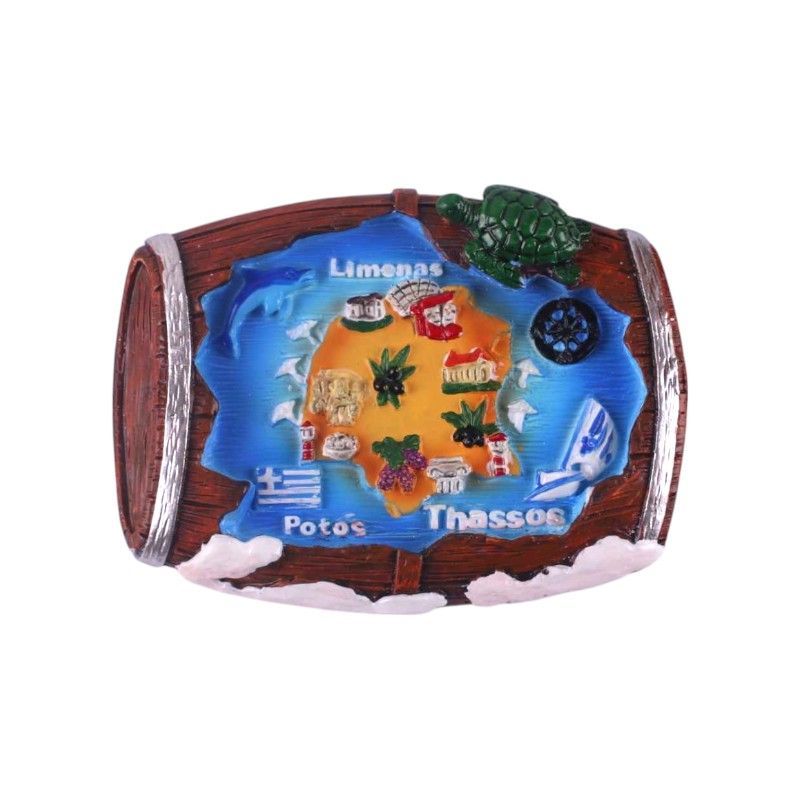 Τουριστικό μαγνητάκι Souvenir - Σετ 12pcs - Thassos - 678412