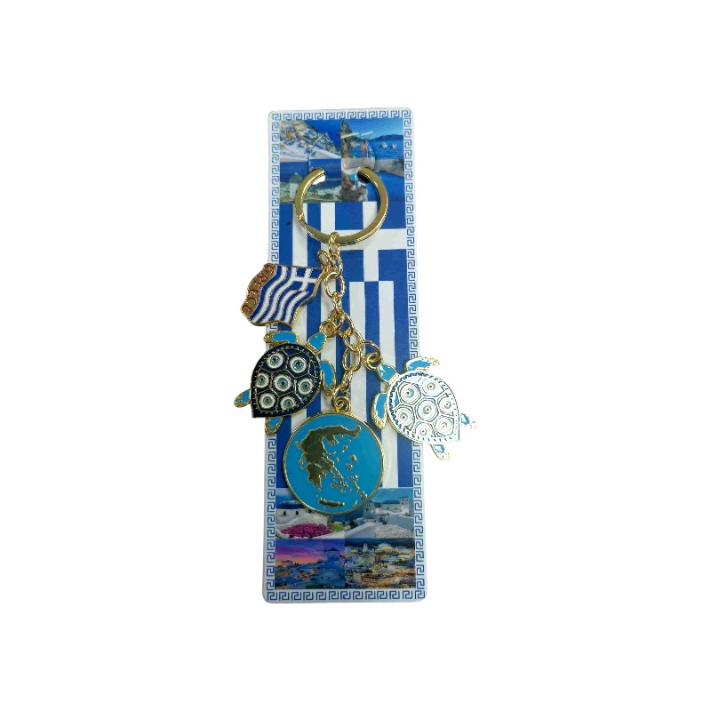 Τουριστικό μπρελόκ Souvenir - Σετ 12pcs - Greece - 227912