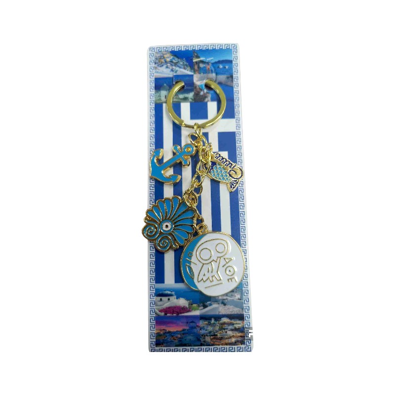 Τουριστικό μπρελόκ Souvenir - Σετ 12pcs - Greece - 227914
