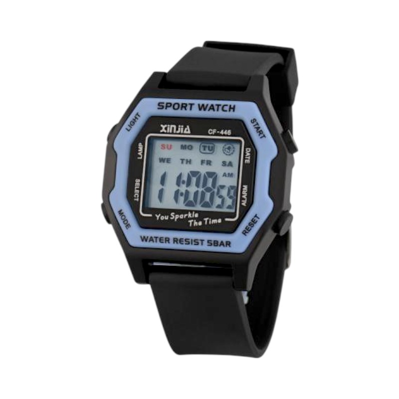 Ψηφιακό ρολόι χειρός - CF446 - 115163 - Black/Blue