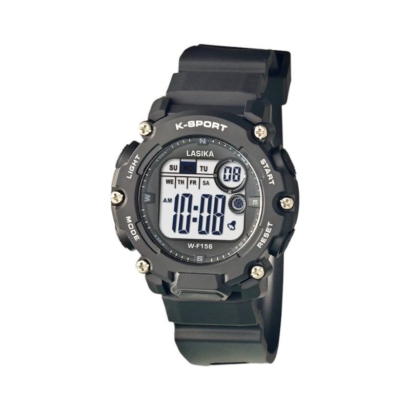 Ψηφιακό ρολόι χειρός - WF156 - Lasika - 115143 - Black/Black